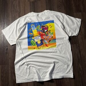 Corona Extra T Shirt‎ XL White Fruit of the Loom Graphic Tee Men's Beer